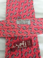 Hermes silk tie for sale  LEICESTER