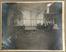 Antique Photograph Interior Pool Hall Bar c1900 Near Astoria Oregon Toasts PP103 for sale  Shipping to South Africa