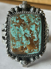 Signed Apache Sterling Silver Royston Turquoise Cuff Bracelet  for sale  Shipping to South Africa