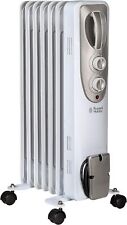 Russell Hobbs 7-Fin Oil Filled Radiator Portable Electric Heater 1500W White for sale  Shipping to South Africa