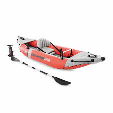Intex Excursion Pro Inflatable Fishing Vinyl Kayak with Oar and Pump (For Parts) for sale  Lincoln