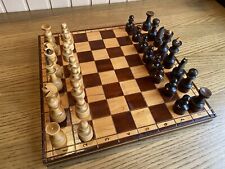 Handgeschnitztes schach spiel gebraucht kaufen  Vechelde