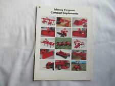 Used, 1983 Massey Ferguson MF compact implements brochure plow loader mower snowblower for sale  Canada