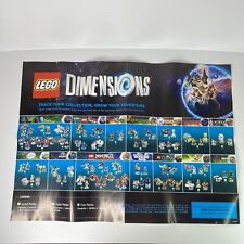 Usado, Coleção de pôsteres Lego Dimensions lista de verificação pacote inicial personagens minifiguras comprar usado  Enviando para Brazil