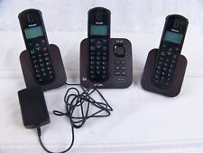 Teléfonos domésticos inalámbricos Phillips con 1 base y cargador modelo CD155 lote de 3 segunda mano  Embacar hacia Argentina