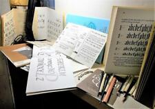 Kit completo de maletín de caligrafía, instrucciones detalladas con fotos, libros, plumas, usado segunda mano  Embacar hacia Argentina