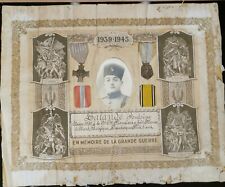 Diplôme medailles militaire d'occasion  Arras