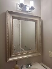 beveled framed white mirror for sale  Clarkston