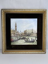 Used, Vintage Wall Art Decor Framed Picture Canaletto The Bucintoro Signed 25cm for sale  Shipping to South Africa