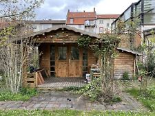 Gartenhaus aus Holz mit Vordach und Abstellraum gebraucht kaufen  Käfertal