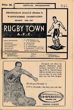 Usado, Rugby Town Reserves v Warwick Town (Combinação Warwickshire) 1956/1957 comprar usado  Enviando para Brazil