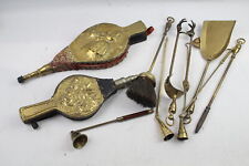 Brass fire tools for sale  LEEDS