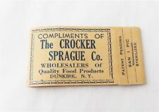Vintage The Crocker Sprague Dunkirk Nova York Publicidade Livro de Escolha de Dentes comprar usado  Enviando para Brazil
