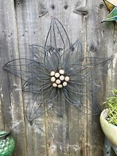metal flower wall hanging for sale  DUNSTABLE
