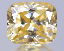 Diamante cultivado en laboratorio 4,45 quilates amarillo intenso CVD, cojín, claridad VVS1 - certificado segunda mano  Embacar hacia Argentina