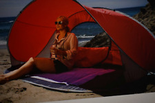 Carpa emergente Oniva tienda de playa portátil refugio solar azul con acentos grises segunda mano  Embacar hacia Argentina