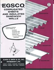 Used, Brochure - EGSCO - Corrugated Sheet Insulated Sandwich Wall - c1962 (AF214) for sale  Shipping to South Africa