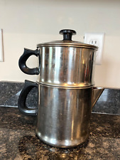 Vintage LIFETIME 10 Cup Drip-O-Lator Coffee Pot Maker Stainless Steel, used for sale  Shipping to South Africa