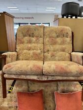 Brown fabric seater for sale  HARTLEPOOL