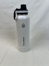 Garrafa de água isolada ThermoFlask 40 oz aço inoxidável branco comprar usado  Enviando para Brazil