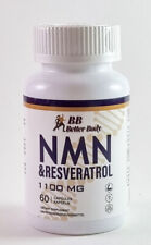 Suplemento antioxidante antienvelhecimento NMN + resveratrol 60 cápsulas saúde 1100mg comprar usado  Enviando para Brazil
