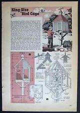 Usado, Aviário ao ar livre 1947 design como construir planos 4'x4' madeira comprar usado  Enviando para Brazil