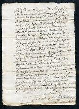 Francia escritura 1641 - Documento antiguo sobre papel - Excelente escritura y firmas segunda mano  Embacar hacia Mexico