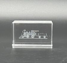 Trem peso papel 3x2 corte a laser bloco de cristal ferrovia locomotiva decoração estatueta comprar usado  Enviando para Brazil