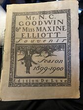 Usado, Folio de fotografía antigua Mr. N. C. Goodwin y Miss Maxine Elliott 1899-1900 segunda mano  Embacar hacia Argentina