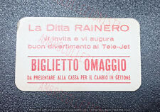 Biglietto omaggio giostre usato  Cuneo