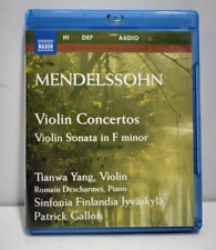 Mendelssohn "Violin Concertos- Violin Sonata in F minor" Blu-ray Audio Disc -, used for sale  Shipping to South Africa