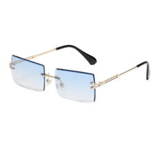 Sonnenbrille blau randlos gebraucht kaufen  Wiesbaden