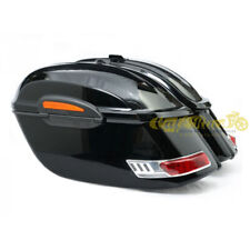 Borse laterali rigide moto nero lucido abs per moto custom 50litri x2 con staffe, usado comprar usado  Enviando para Brazil