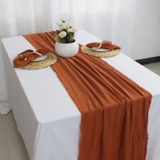 Gasa de algodón de textura para decoración de bodas mesa corredor tela servilletas de comedor  segunda mano  Embacar hacia Argentina