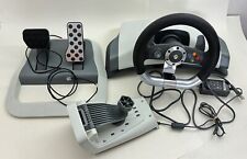 Xbox 360 Wireless Racing Steering Wheel w/ Force Feedback Pedals, Tested for sale  Shipping to South Africa