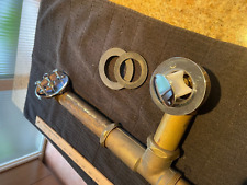 Vintage NOS 1960s Old Style Bathtub Drain With Pop Up Plug, used for sale  Shipping to South Africa