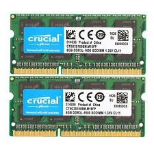 Memória RAM SODIMM 204 pinos para notebook CRUCIAL DDR3L 8GB 16GB 32GB 1600 MHz PC3-12800 comprar usado  Enviando para Brazil