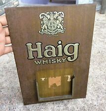1940 Vintage Scarce Dieu Et Mon Droit Haig Whisky Embossed Tin Sign Board CB425 for sale  Shipping to South Africa