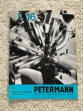 Used, PETERMANN P16 Single Spindle Automatic Lathes Sales Catalog, Swiss Made for sale  Shipping to South Africa