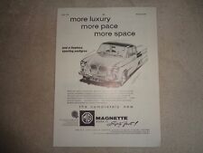Magnette advertisement 1959 for sale  OLDHAM