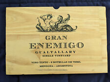 Gran Enemigo Vineyard, Argentina, painel lateral de vinho de madeira 1 comprar usado  Enviando para Brazil