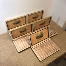 Usado, Lote de 5 cajas de cigarros de madera vacías Aj Fernández Dorado Robusto 10.75x6.5x2 #52 segunda mano  Embacar hacia Argentina