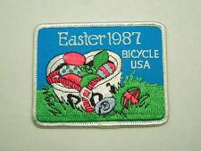 Bicicleta de Colección Pascua 1987 EE. UU. Bordada Hierro en Parche Bicicletas de Ciclismo segunda mano  Embacar hacia Argentina