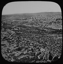 JERUSALEM FROM SCOPUS ISRAEL C1890 Magic Lantern Slide PHOTOGRAPH for sale  Shipping to South Africa