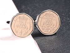 Used, 2006 18th Birthday Twenty Pence 20p Coin Cufflinks - Heads and Tails for sale  Shipping to South Africa