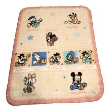 Cobertor de lã Disney Babies Mickey Friends Pete Cluck Clarabelle Gus Horace vintage, usado comprar usado  Enviando para Brazil
