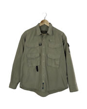 Mens SNOWBEE Military Travel Field Long Sleeve Shirt Khaki Outdoor Size L for sale  Shipping to South Africa