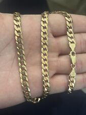 9ct Solid Gold Curb Chain 19 Inch Heavy 27.8 Grams, used for sale  Shipping to South Africa