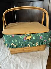 Longaberger Pottery- picnic basket vintage-rare for sale  Shipping to South Africa