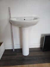 Basin pedestal white for sale  BURY